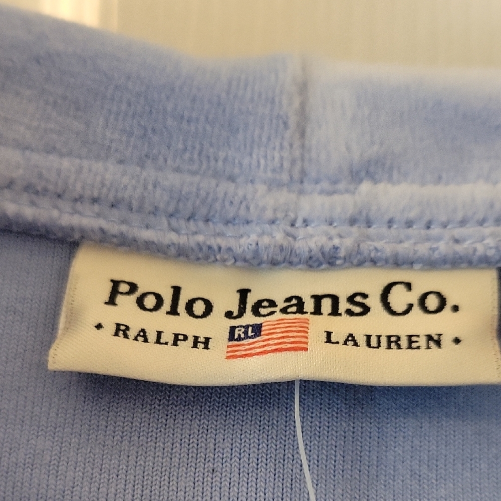 Ralph Lauren Light Blue Polo Jeans Zip-Up Hoodie NWT - Picture 2 of 7